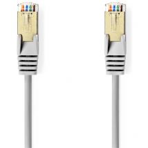 Câble réseau CAT5e sf/utp RJ45 Male RJ45 Male 10.0 m Rond pvc Gris Boîte