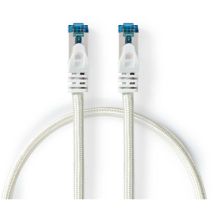 Profigold - Cat6a Netzwerkkabel Sftp Rj45 Stecker Rj45 Stecker 100 M Snagless Rund Geflochten Pvc Silber Box Mit Abgedecktem Fenster