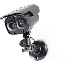 Nedis - Cámara de Seguridad Simulada Tubular IP44 Negro NE550670582