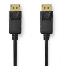 Nedis - Câble Display Port DisplayPort Mâle DisplayPort Mâle 8K@60Hz Plaqué nickel 1.00 m Rond pvc Noir Boîte