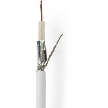 Nedis - Antennenkabel auf rolle rg59 75 ohm doppelt geschirmt eca 1000 m koax pvc weiss rolle 83962298 83962298 83962298 83962298 83962298