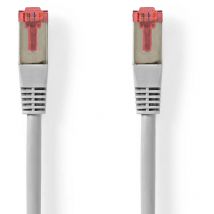 Modèle du produit : Câble réseau CAT6 RJ45 Male RJ45 Male SF/UTP 0.50 m Rond PVC Gris Label
