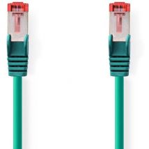 Câble réseau CAT6 RJ45 Male RJ45 Male S/FTP 2.00 m Rond LSZH Vert Label