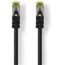 Nedis Câble réseau CAT7 S/FTP RJ45 Male RJ45 Male 1.00 m Snagless Rond LSZH Noir Label