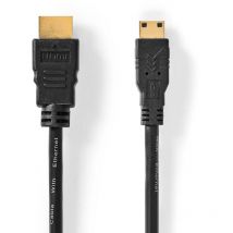 High speed hdmi kabel mit ethernet hdmi stecker hdmi mini stecker 4k30hz 102 gbps 150 m rund pvc schwarz label 83960238 83960238 83960238 83960238