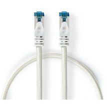 Câble réseau CAT6a S/FTP RJ45 Male RJ45 Male 5.00 m Snagless Rond PVC / Tressé Argent Sachet avec Fenetre