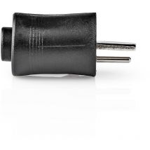 Nedis - Conector de Altavoz Altavoz Macho Chapado en Níquel 25 Piezas Negro NE550730203