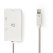 CCGP37465WT02 adaptateur de cable de video 0.2 m Mini DisplayPort vga (D-Sub) White - Nedis