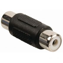 Mono Audio Adapter Rca Buchse Rca Buchse Vernickelt Gerade Abs Schwarz 1 Stk Box