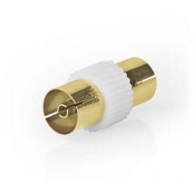 Nedis - Satellit antennenadapter iec koax hona iec koax hona nickel platerad 75 ohm rak metall kunststoff vit 1 st schloss 38747310 38747310 38747310