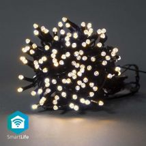 Nedis – Intelligente Lichterkette mit Wi-Fi – 200m, 200 LEDs, Steuerung über SmartLife-App, Sprachsteuerung – Schwarz