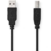 Usb Kabel Usb 20 Usb A Stecker Usb B Stecker 480 Mbps Vernickelt 100 M Rund Pvc Schwarz Box
