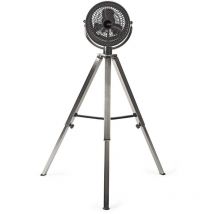 Nedis - Ventilador de Trípode 25 cm de diámetro 3 Velocidades Metal Pulido NE550690536