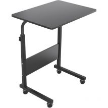 Need Laptoptisch Mit Rollen, Handyhalterung, 60 X 40 Cm, Beistelltisch Für Laptop,schwarz