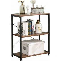 Table d'Appoit avec Étagères Bout de Canapé de Salon Console Table 60x30 cm Couloir Entrée Table Salon Bureau Étagère Rangement Cuisine Étagère