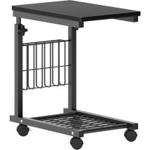 Table de canapé-lit roulante, table basse de canapé, table d'appoint de salon, table d'allaitement réglable en hauteur, avec