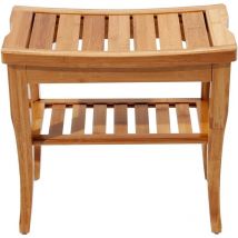 Tabouret de Salle de Bain Tabouret en Bois Massif Tabouret de Bain Anti-dérapant étanche Tabouret de Douche 2 étages,Bambou - Need