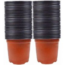 100pcs Semences Pots Nursery Plantes - Pots de Fleurs en Plastique pour Graines de Départ