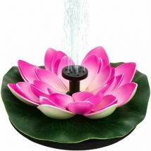 Neige - Décoration d'Étang avec Nénuphar et Lotus en Mousse - Pompe Flottante à Énergie Solaire pour Fontaine d'Étang, Décor Extérieur de Cour,