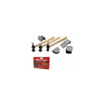 Neilsen - pro 7PC car auto body panel dent repair tool kit wood beating hammers CT2310