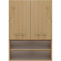 Hucoco - nellio - Armadio a specchio a parete - Armadio a muro per il bagno - 64x30x90 cm - Contenitore per il bagno
