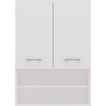 Hucoco - nellio - Armario con espejo de pared - Armario de pared para cuarto de baño - 64x30x90 cm - Almacenaje para cuarto de baño