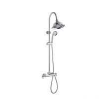 Nemo - Go Retro Colonne de douche pluie thermostatique rond avec douchette Chrome