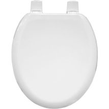 Abattant Wc En Bois Moulé 43,1 X 37,1 X 4,8 Cm – Fixation Réglable – 5000ar – Universel Pour Cuvettes Standards – Carrara & Matta
