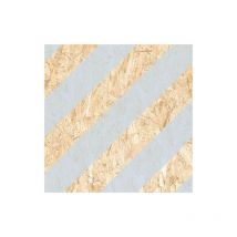 Carrelage sol / mur effet bois osb motif bleu 60x60 cm nenets strand AZUL(vendu par boite de 1.05m2)