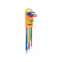 Neo ball ended key set 9 pcs long hexagonal allen key set super hard (Neo 09-512