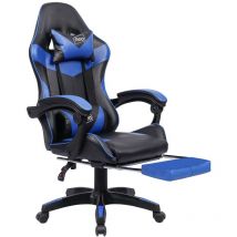 Neo Direct - Neo Blue Massage Sport Racing Gaming Office Chair With Footrest