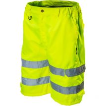 NEO Warnschutz-Arbeitsshorts, gelb, Größe M – Polyester, Baumwolle – EN ISO 13688:2013 CE-zertifiziert