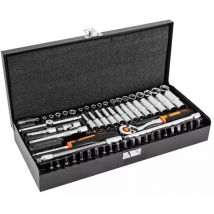 Neo Tools - juego de llaves de vaso 1/4 63 piezas