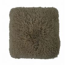 Neo yoga - Coussin moelleux extra doux taupe 40x40