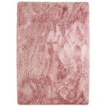 Thedecofactory - neo yoga - Tapis lavable à base fine et souple extra doux rose 190x290