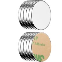 Neodym Klebe-magnete 10x Selbstklebend Magnet Scheibe Stark Rund Klein 22x2mm
