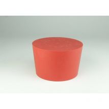1 – 1027 tappo di gomma, 65 mm x 56 mm, 45 mm di altezza, Rosso - Neolab