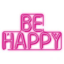 Neon led Zeichen Licht usb led Licht Home Leuchtschild Nachtlicht Be Happy-Pink