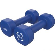 2 x 2.5KG Neoprene dumbbells