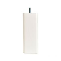 Literie Pied de lit carré en bois Blanc Hauteur 20 cm (vendu à l'unité) - Bellecour
