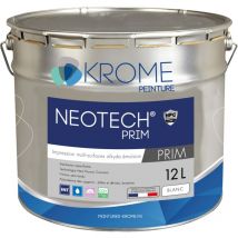 Krome Peinture - Krome Neotech Prim Peinture d'impression Murs et Plafonds - Intérieur Couleur: Blanc - Conditionnement: 12L
