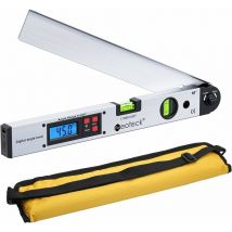 Goniomètre Numérique 400 mm/16 pouces - Règle d'Angle Horizontal lcd Rétroéclairé (0 225°)