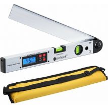 Zhuoxuan - Neoteck 400mm/16inch 0225° Digital Angle Finder Digital Horizontal Angle Ruler lcd Backlight Level Protractor with Portable Case for