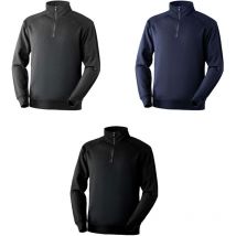 Neri Anniston sweat-shirt de travail à demi-zip - M - Gris