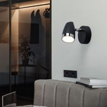 Faretto LED da parete per dormire, illuminazione per camera degli ospiti, lampada spot per corridoio, regolabile