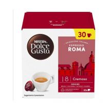 Nescafe Capsule Dolce Gusto Espresso Roma Confezione da 30 Pezzi per un Caffe' Autentico e Cremoso