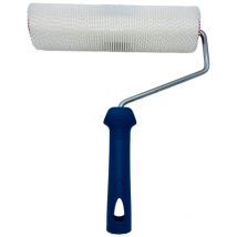 Rullo anti-bolle, 25 cm, ideale per rimuovere bolle in applicazioni di pavimentazione, con plettri rotondi, manico in propilene - Nespoli