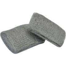 Nespoli Stahlwolle-handpads Feinheitsgrad 2, 2 Stück Schleifwerkzeug & -papier