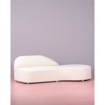 Canapé design en tissu bouclé - Mozart - Blanc - Nest Dream