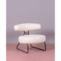 Nest Dream - Fauteuil design bouclé - Oxford - Blanc